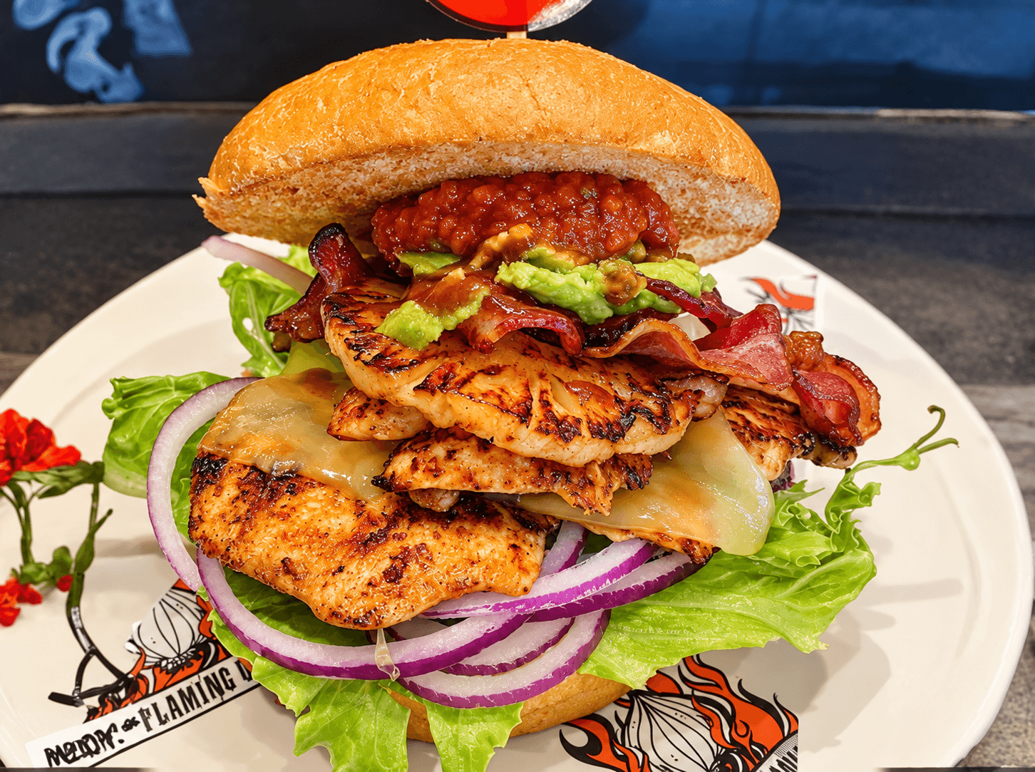 Loaded Chicken Burger