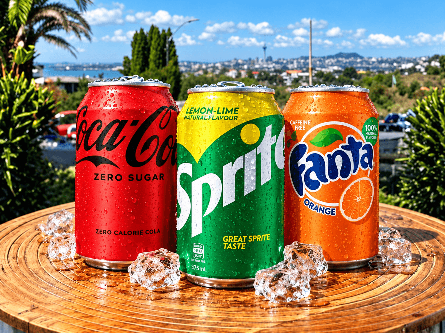 Bottled drinks and dipping sauces